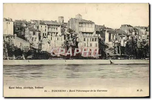 Cartes postales Tonneins Bord Pittoresque De La Garonne