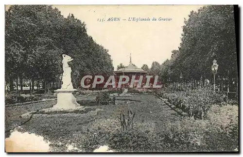 Cartes postales Agen L&#39Esplanade Du Gravier