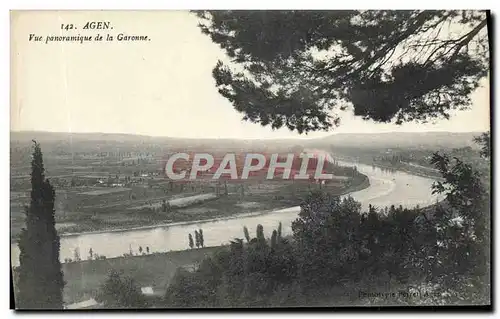 Ansichtskarte AK Agen Vue Panoramique De la Garonne