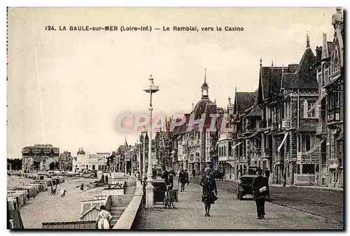 Cartes postales La Baule Sur Mer Le Remblai Vers Le Casino