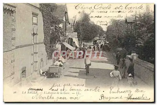 Cartes postales La Baule L&#39Avenue De La Gare (bonne animation)