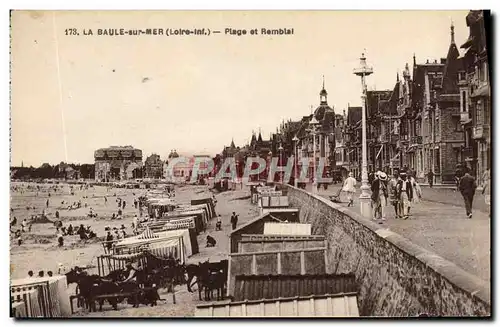 Cartes postales La Baule Sur Mer Plage Et Remblai