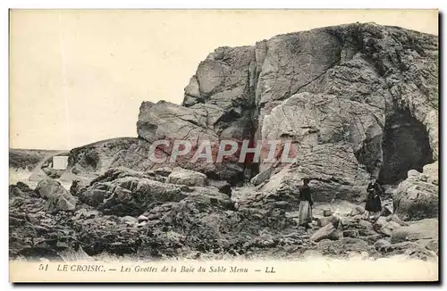 Ansichtskarte AK Le Croisic Les Grottes De la Baie Du Sable Menu