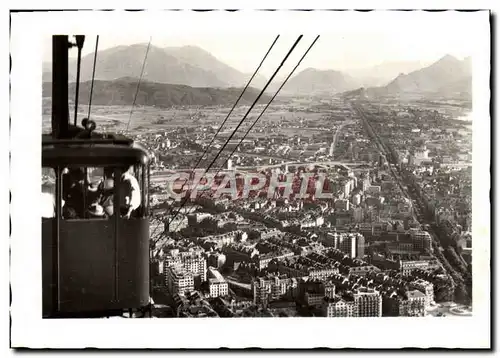 Cartes postales moderne Le Teleferique De La Bastille Perspective Sur La Ville Grenoble