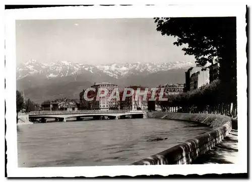 Cartes postales moderne Pont De La Porte De France Et Chaine De Belledonne Grenoble