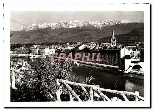 Cartes postales moderne Vue Generale Et Les Alpes Grenoble