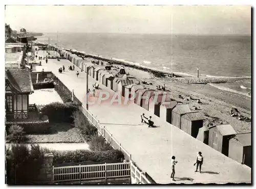 Moderne Karte Lion Sur Mer La Plage Et Le Digue