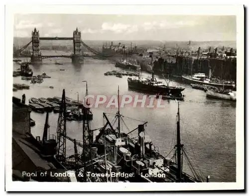 Cartes postales moderne Pool Of London Tower Bridge London Bateaux