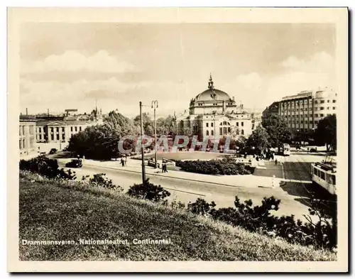 Cartes postales moderne Drammensveien Nationalteatret Continetal