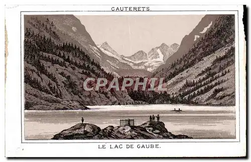 Moderne Karte Cauterets Le Lac De Gaube