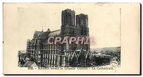 Cartes postales moderne Reims Avant La Grande Guerre La Cathedrale