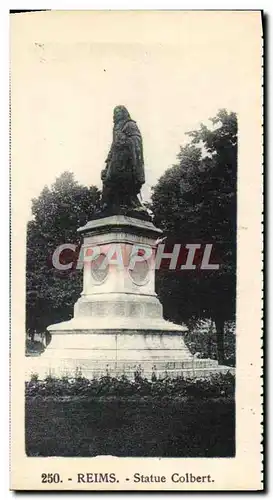 Cartes postales moderne Reims Statue Colbert