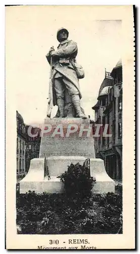 Cartes postales moderne Reims Monument Aux Morts Militaria