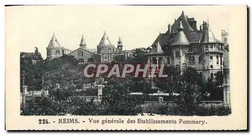 Cartes postales moderne Reims Vue Generale Des Etablisements Pommery