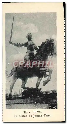Cartes postales moderne Reims La Statue De Jeanne d'Arc
