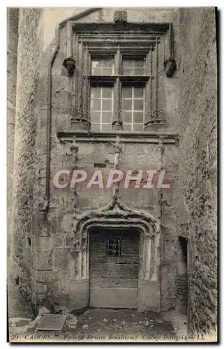 Ansichtskarte AK Cahors Porte et fenetre Renaissance College Pellegris