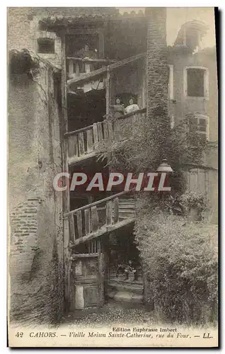 Ansichtskarte AK Cahors Vieille Maison Ste Catherine Vue Du Four