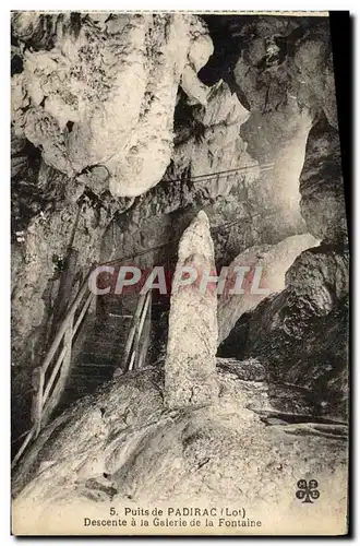 Ansichtskarte AK Puits De Padirac Descente A La Galerie De La Fontaine