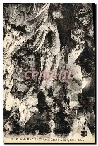 Cartes postales Puits De Padirac Grande Dome Stalactites