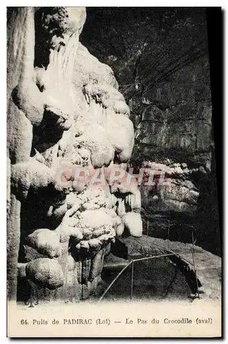 Cartes postales Puits De Padirac Le Pas Du Crocodile