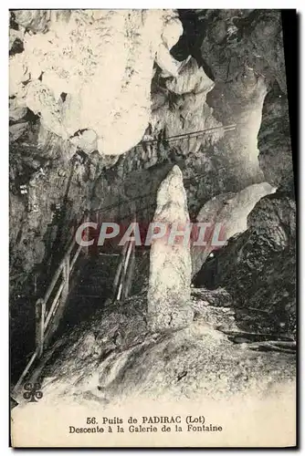 Ansichtskarte AK Puits De Padirac Descente A La Galerie De La Fontaine