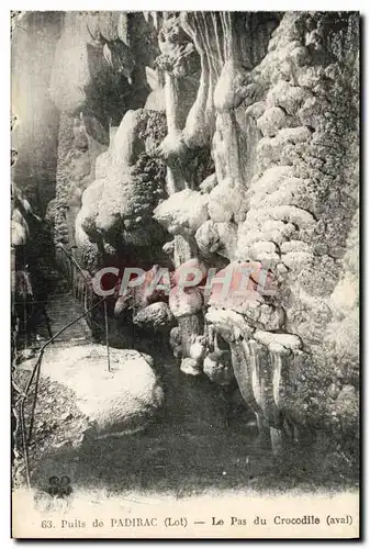 Cartes postales Puits De Padirac Le Pas Du Crocodile