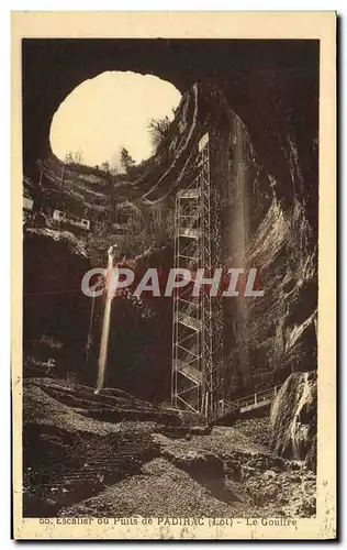 Cartes postales Escalier Du Puits De Padirac Le Gouffre