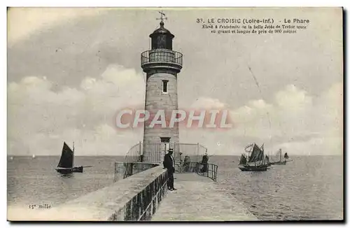 Ansichtskarte AK Le Croisic Le Phare Bateaux