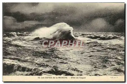 Cartes postales Les Cotes De La Manche Effet De Vague