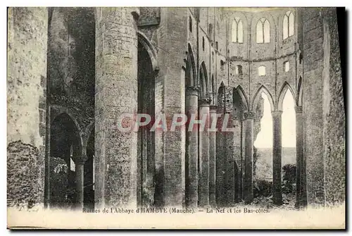 Cartes postales Ruines de l&#39abbaye d&#39Hambye Vue prise de la chapelle de la vierge