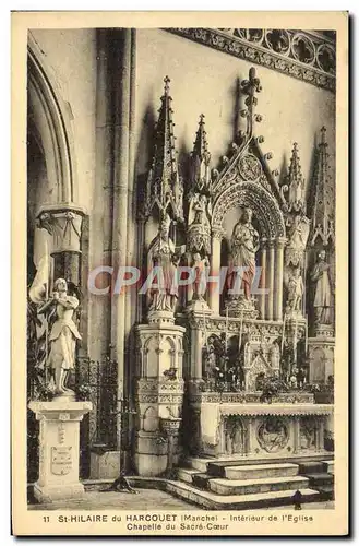 Cartes postales St Hilaire Du Harcouet Chapelle du Sacre Coeur Interieur de l'Eglise Chapelle du Sacre Coeur