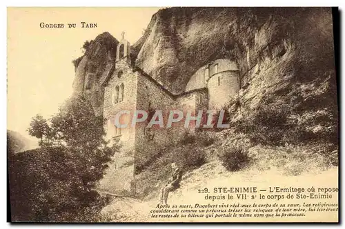 Cartes postales Gorges du Tarn Ste Enimie L'Ermitage