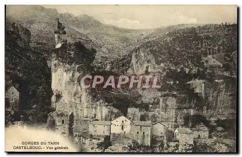 Cartes postales Gorges Du Tarn Castelbouc Vue Generale