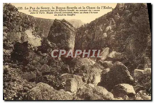 Cartes postales Le pas de Soucy La Roque Sourde et le chaos de l'enfer