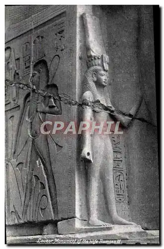 Ansichtskarte AK Louxor Monument of the Wife Ramses III Egypte