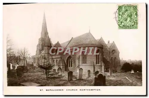 VINTAGE POSTCARD Sepulchres Church Northampton