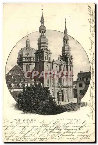 Ansichtskarte AK Wurzburg Die Stift Haug Kirche