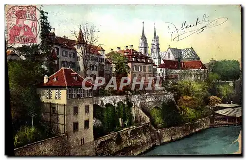 Cartes postales Basel Munster mit Deutschrittergaten