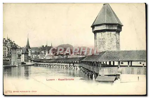Cartes postales Luzern Kapellbrucke