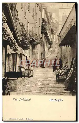 Cartes postales Bellagio Via Serbelloni