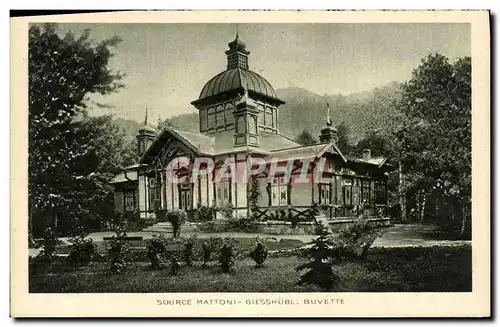 Cartes postales Source Mattoni Giesshubl Buvette