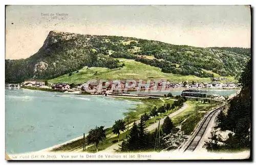 Cartes postales Le pont Lac de Joux Vue sur la dent de Vaulion et lac Brenet