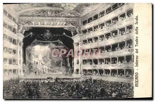 Ansichtskarte AK MIlano Interno del Teatro Della Scala