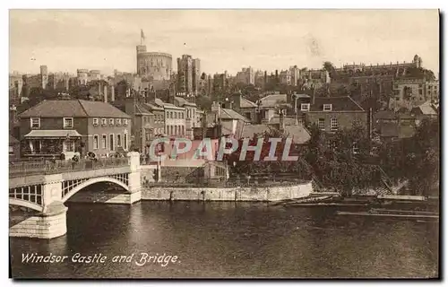 Cartes postales Windsor Castle and Bridge