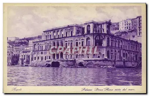 Ansichtskarte AK Napoli Palazzo Donn Anna Visto dal mare