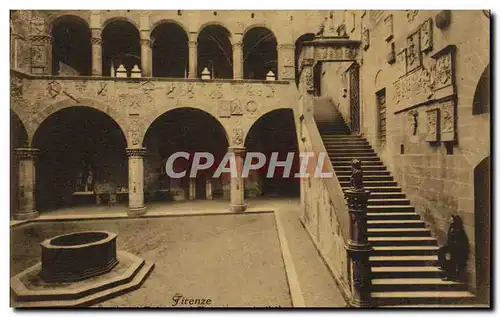 Ansichtskarte AK Firenze Cortile del Palazzo del Podesta