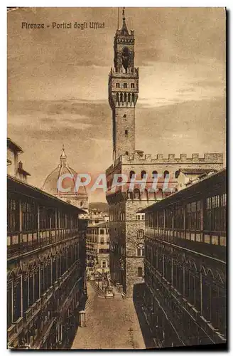 Ansichtskarte AK Firenze Portici Degli Uffizi