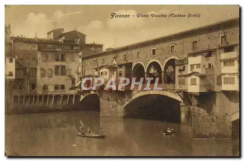 Cartes postales Firenze Ponte Vecchio Taddeo Gabbi