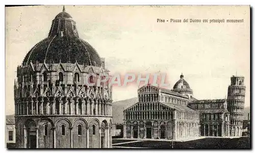 Cartes postales Pisa Ploza Del Duomo Col Principall Monument