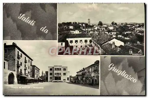 Cartes postales Saluti Da Grugliasco Piazza